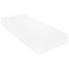 vidaXL Lit de repos avec matelas 90x200 cm Blanc Bois de pin massif