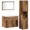 vidaXL Ensemble de mobilier de salle de bain 4 pi&egrave;ces Marron