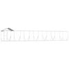 vidaXL Chenil d'ext&eacute;rieur pour chiens avec toit argent&eacute; 14x2x2,5 m