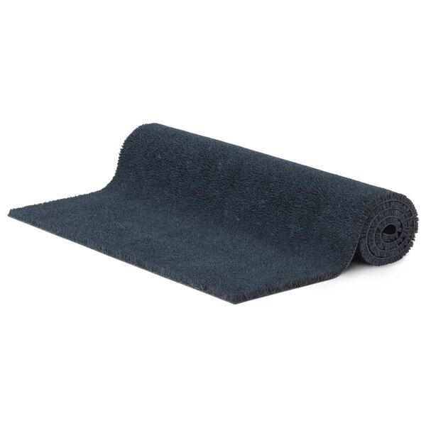 vidaXL Tapis de porte gris fonc&eacute; 90x150 cm fibre de coco touffet&eacute;