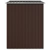 vidaXL Abri de jardin Marron 205x129x183 cm Acier galvanisé