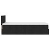 vidaXL Lit ottoman avec matelas et LED noir 80x200cm tissu