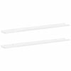vidaXL &Eacute;tag&egrave;res murales 2 pcs Blanc brillant 100x9x3 cm