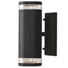KONSTSMIDE Applique murale Modena double Noir mat