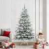 vidaXL Sapin de No&euml;l Artificiel &agrave; Branches Articul&eacute;es Blanc 210 cm