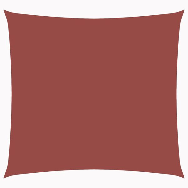 vidaXL Voile de parasol tissu oxford carr&eacute; 3,6x3,6 m terre cuite