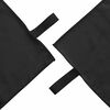 vidaXL Set de serviettes de sport 2 pcs Noir tissu