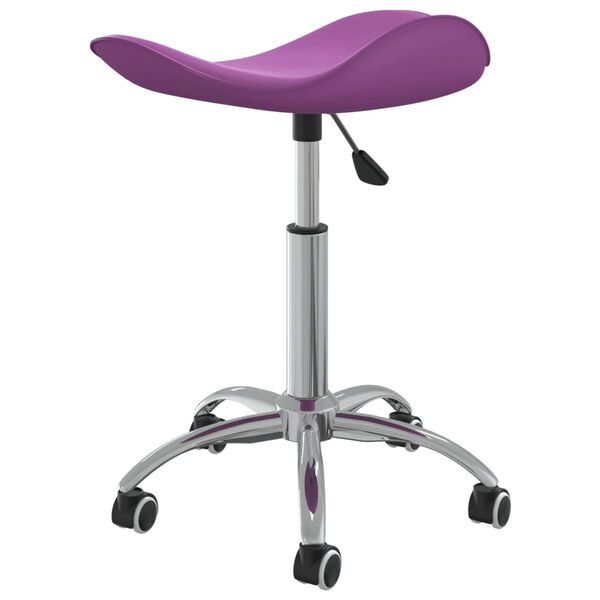 vidaXL Tabouret de salon et spa Violet Similicuir