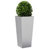 vidaXL Jardini&egrave;res 2 pcs 35x35x75 cm acier galvanis&eacute;