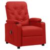 vidaXL Fauteuil inclinable &eacute;lectrique Rouge bordeaux Similicuir