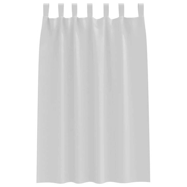 vidaXL Rideaux occultants avec anneaux 2 pcs Gris p&acirc;le 175 x 140 cm