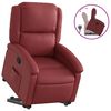 vidaXL Fauteuil inclinable Rouge bordeaux Similicuir