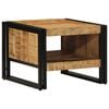 vidaXL Table basse 50x50x38 cm bois de manguier massif brut