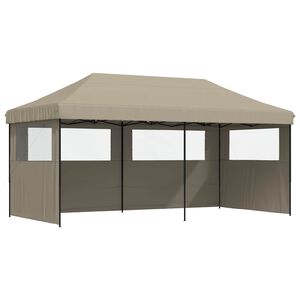 vidaXL Tente de f&ecirc;te Taupe 292 x 580 x 315 cm Tissu Oxford