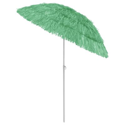 vidaXL Parasol de plage Hawaii Vert 180 cm