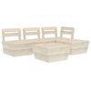 vidaXL Salon de jardin palette 5 pcs Bois d'&eacute;pic&eacute;a impr&eacute;gn&eacute;