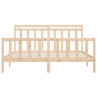 vidaXL Cadre de lit sans matelas bois massif de pin 180x200 cm