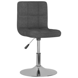 vidaXL Tabouret de bar pivotant Gris fonc&eacute; Tissu