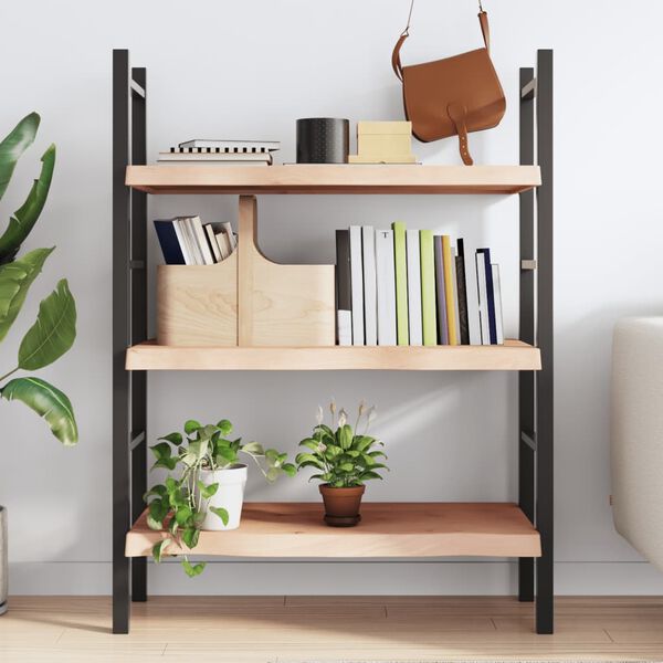 vidaXL &Eacute;tag&egrave;re murale 100x50x(2-6) cm bois de ch&ecirc;ne massif non trait&eacute;