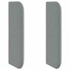 vidaXL Oreille de t&ecirc;te de lit Gris 40,5 x 40,5 x 4 cm tissu