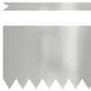 vidaXL Bordure de Pelouse 50 pcs Argent 100 x 0.05 x 20 cm
