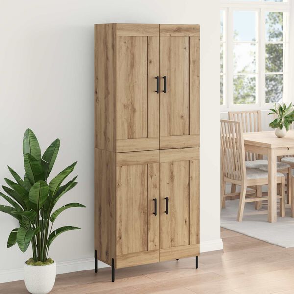vidaXL Haut Armoire 2 pcs Ch&ecirc;ne artisanal Bois d'ing&eacute;nierie
