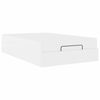 vidaXL Cadre de lit avec matelas Autre 2 pi&egrave;ces Blanc PVC