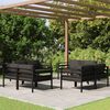 vidaXL Salon de jardin 8 pcs avec coussins Aluminium Anthracite