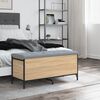 vidaXL Banc de rangement ch&ecirc;ne sonoma 102x42x45 cm bois d'ing&eacute;nierie