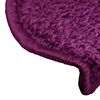 vidaXL Tapis d'escalier 20 pièces 65 x 21 x 4 cm Violet Demi-rond Grand
