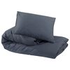 vidaXL Ensemble de housse de couette Anthracite 200x200 cm Coton