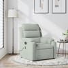 vidaXL Fauteuil inclinable de massage gris clair velours