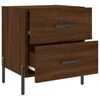vidaXL Tables de chevet 2 pcs ch&ecirc;ne marron 40x35x47,5 cm