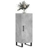 vidaXL Buffet Gris b&eacute;ton 34,5x34x90 cm Bois d'ing&eacute;nierie