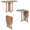 vidaXL Table pliable de jardin papillon 120x70x75 cm Bois teck solide