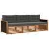 vidaXL Ensemble de canap&eacute;s d'ext&eacute;rieur 3 pc Naturel et Anthracite