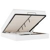 VidaXL Cadre de lit ottoman avec matelas blanc 160x200 cm similicuir