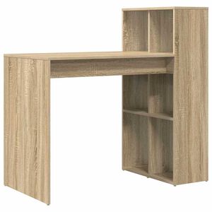 vidaXL Bureau Ch&ecirc;ne Sonoma Bois d'ing&eacute;nierie 108 x 55 x 103.5 cm