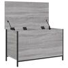 vidaXL Banc de rangement sonoma gris 80x42,5x50 cm bois d'ing&eacute;nierie