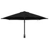 vidaXL Parasol de jardin Noir 248 x 248 x 148 cm Polyester et Acier