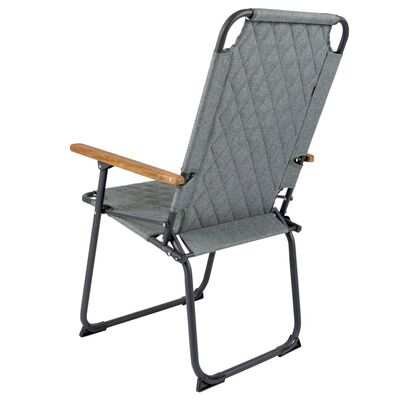 Bo-Camp Chaise de camping pliable Jefferson Vert gris