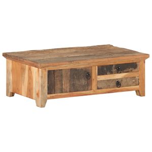 vidaXL Table basse 90x50x31 cm Bois de r&eacute;cup&eacute;ration massif