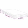 vidaXL Matelas Blanc et Gris 100 x 200 cm Printemps Bonell
