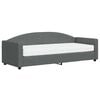 vidaXL Lit de jour avec matelas gris fonc&eacute; 80x200 cm tissu