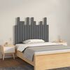vidaXL T&ecirc;te de lit murale Gris 95,5x3x80 cm Bois massif de pin
