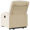 vidaXL Fauteuil inclinable Cr&egrave;me Tissu