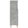 vidaXL Armoire de salle de bain gris béton 30x30x100 cm