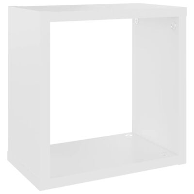 vidaXL Étagères cube murales 6 pcs Blanc 26x15x26 cm
