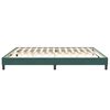 vidaXL Cadre de lit sans matelas vert fonc&eacute; 200x220 cm velours