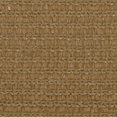 vidaXL Voile d'ombrage 160 g/m² Taupe 3/4x2 m PEHD
